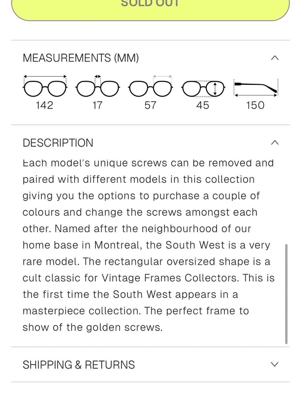 Vintage Frames Company SOUTH WEST LOVE COLLECTION 24KT TWO-TONE WHITE GOLD
